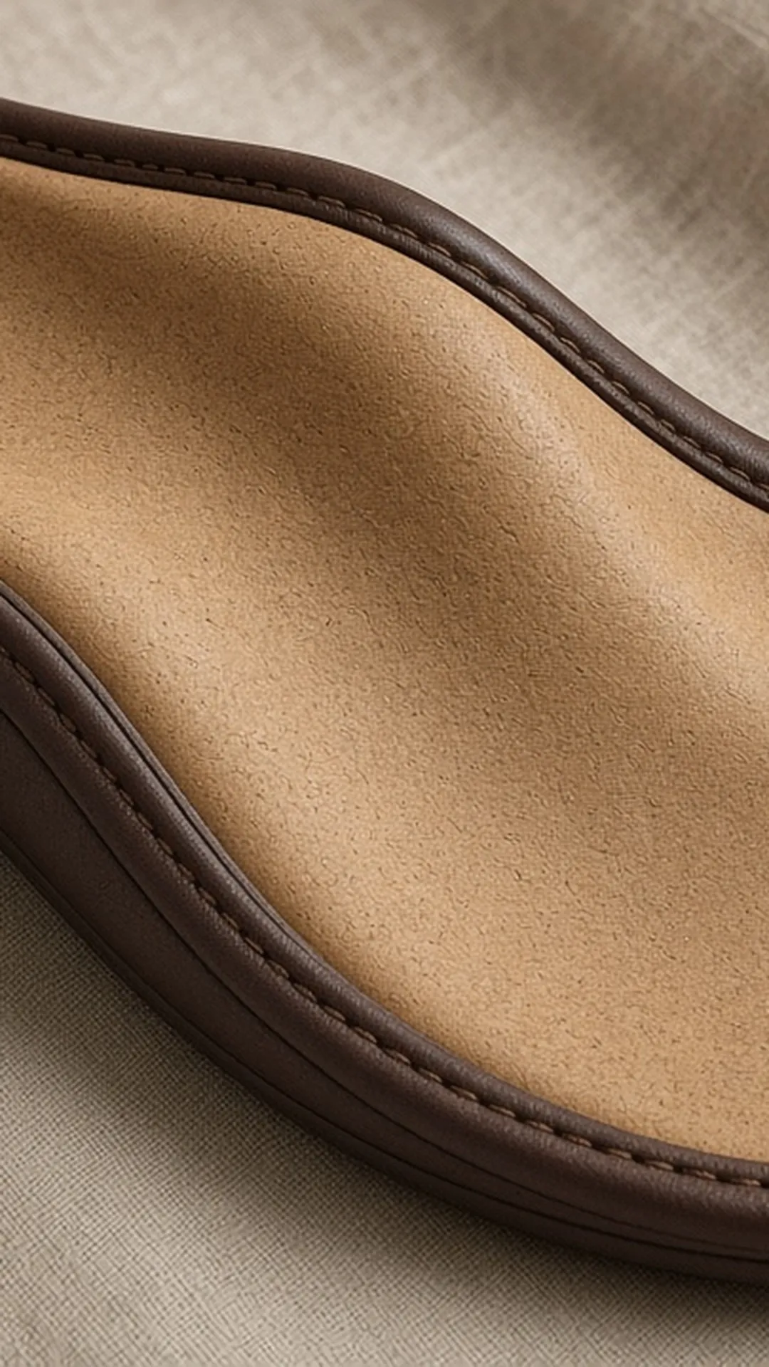 Contoured footbed close up, no feet